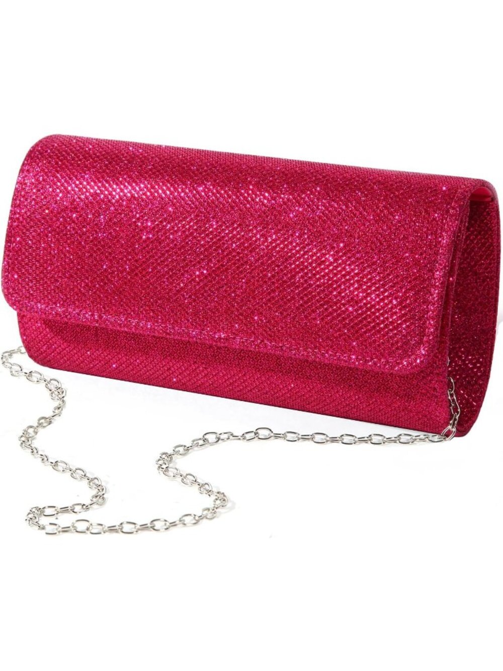 〽️ Women's Rose Sparkling Evening Clutch Purse Wedding Formal Handbag Bag